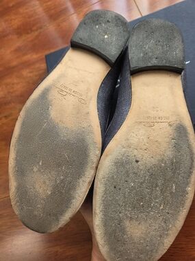 Oscar de la Renta Dark Blue Slip-On Loafers
